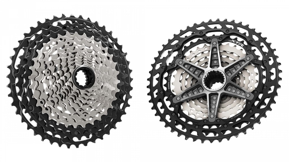 VALGET ER DITT: Shimano XTR er nå tilgjengelig i både 1x12 og 2x12-konfigurasjoner. Kjører du 2x12 får du også muligheten til å ha mindre sprang mellom girene.