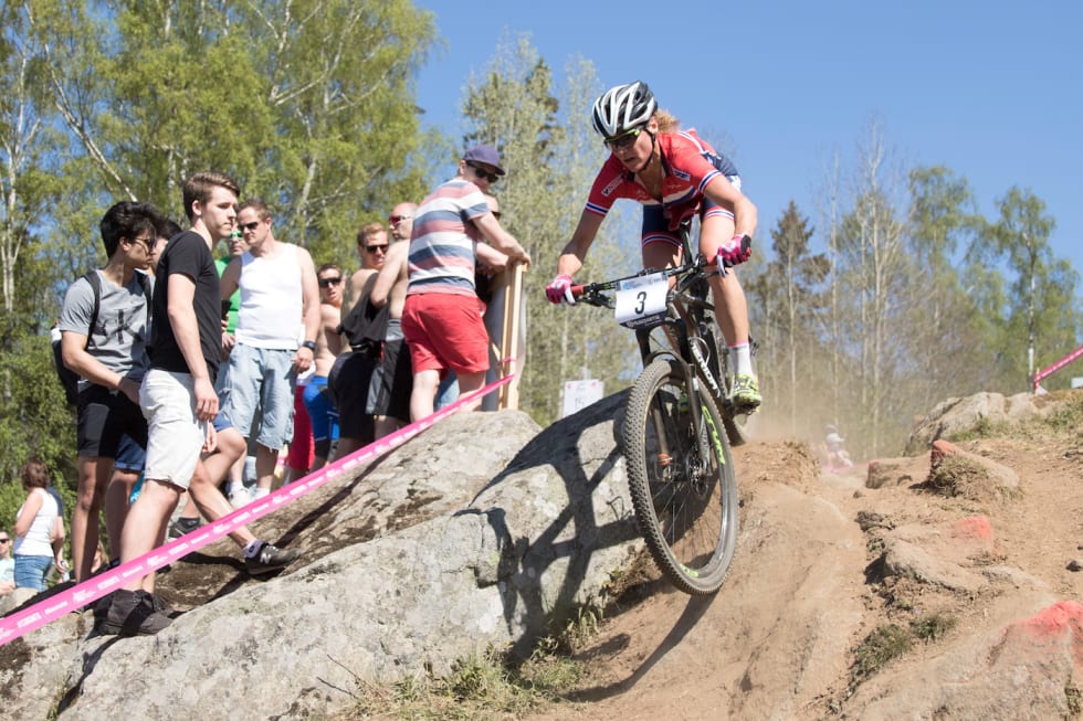Gunn-Rita Dahle Flesjå er eneste kvinnelige seniorrytter på landslaget i 2017. Foto: Bengt Ove Sannes Gunn-Rita EM XCO - Bengt Ove Sannes 1400x933