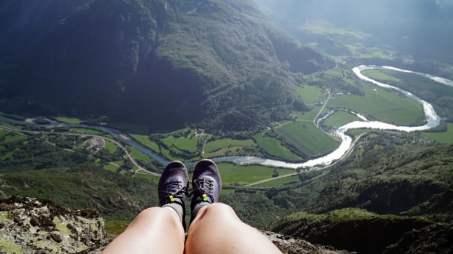EN AV MANGE: Johanne på nok en tur over Romsdalseggen.