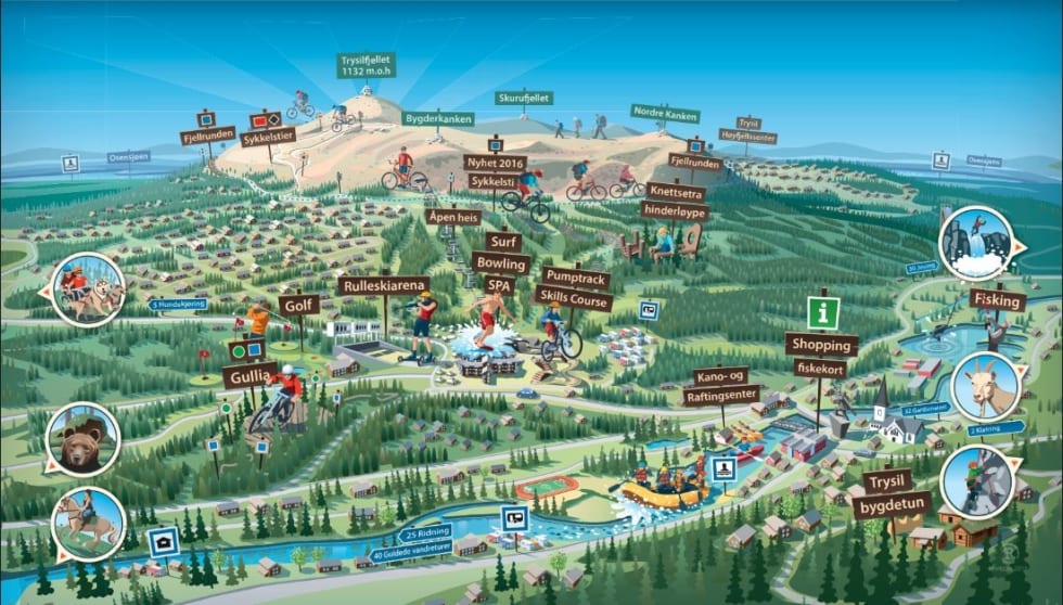 områdekart Trysil
