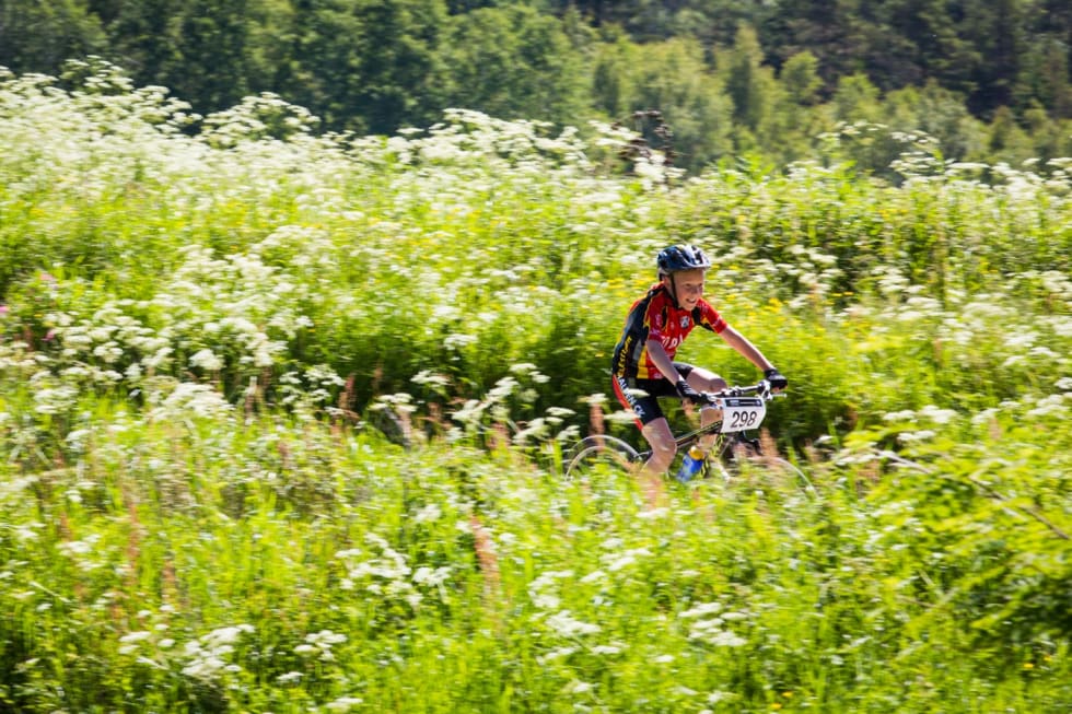 GLEDE: Ute i løypa var det mange glade fjes. (foto: Snorre Veggan) skjebergrittet-0813a