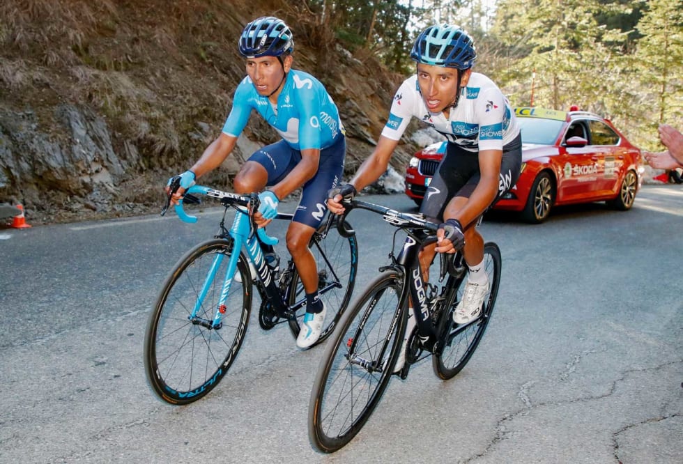 COLUMBIANSKE KONKURRENTER: Nairo Quintana (t.v.) er blant de fremste favorittene, men Johan Kaggestad ber oss også se opp for landsmannen Egan Bernal. Foto: Cor Vos