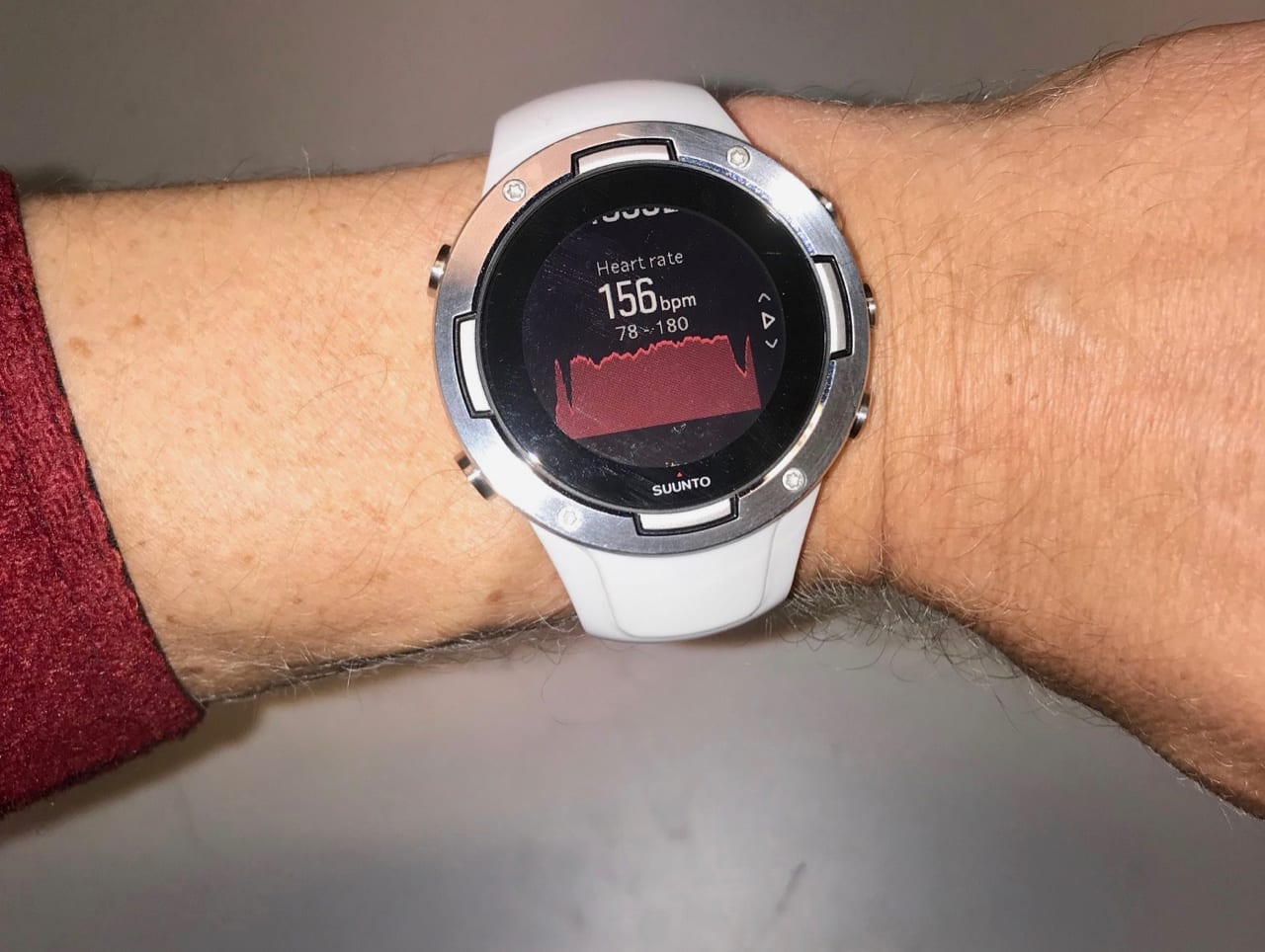 GRAFER: Suunto 5 kan vise deg pulsgrafer både etter og underveis på en treningsøkt.