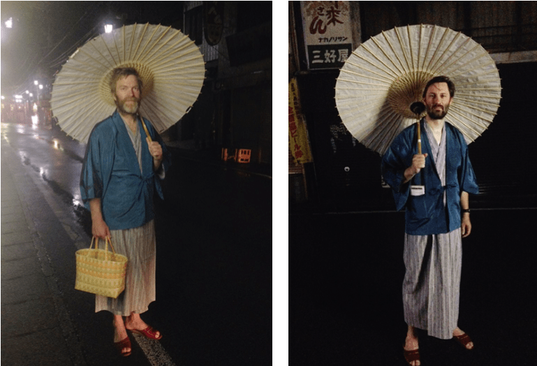 EVENTYRERE: Christian Møkleby (t.v) og Alexander Kloster-Jensen under deres reise gjennom Japan. Foto: Alexander Kloster-Jensen.