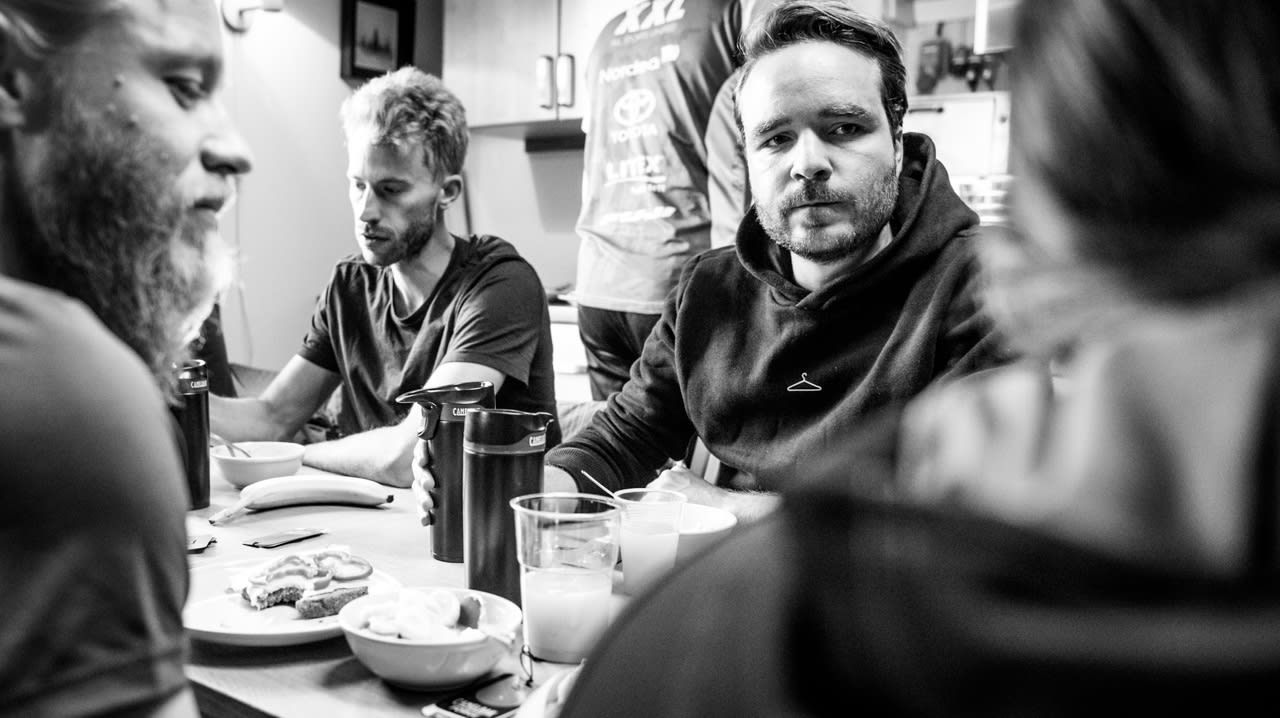 MORGENMAT: Kaffe, eggerøre med profesjonell vri, kruska, kli og alt annet som hører en god frokost til.