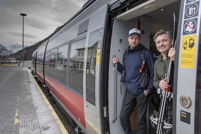 Carl Lundberg med gjest Magnus Brandt. Foto: Ragnhild Bakke