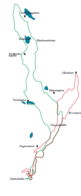 Lenge var traseen i femmila hemmelig inntil rett før start, for at utøverne ikke skulle få mulighet til å tjuvtrene på forhånd. De tidligere rundene på 25 km og 16,7 km er fremdeles preparert og merket. Skjermbilde 2013-11-21 kl. 13.49.56