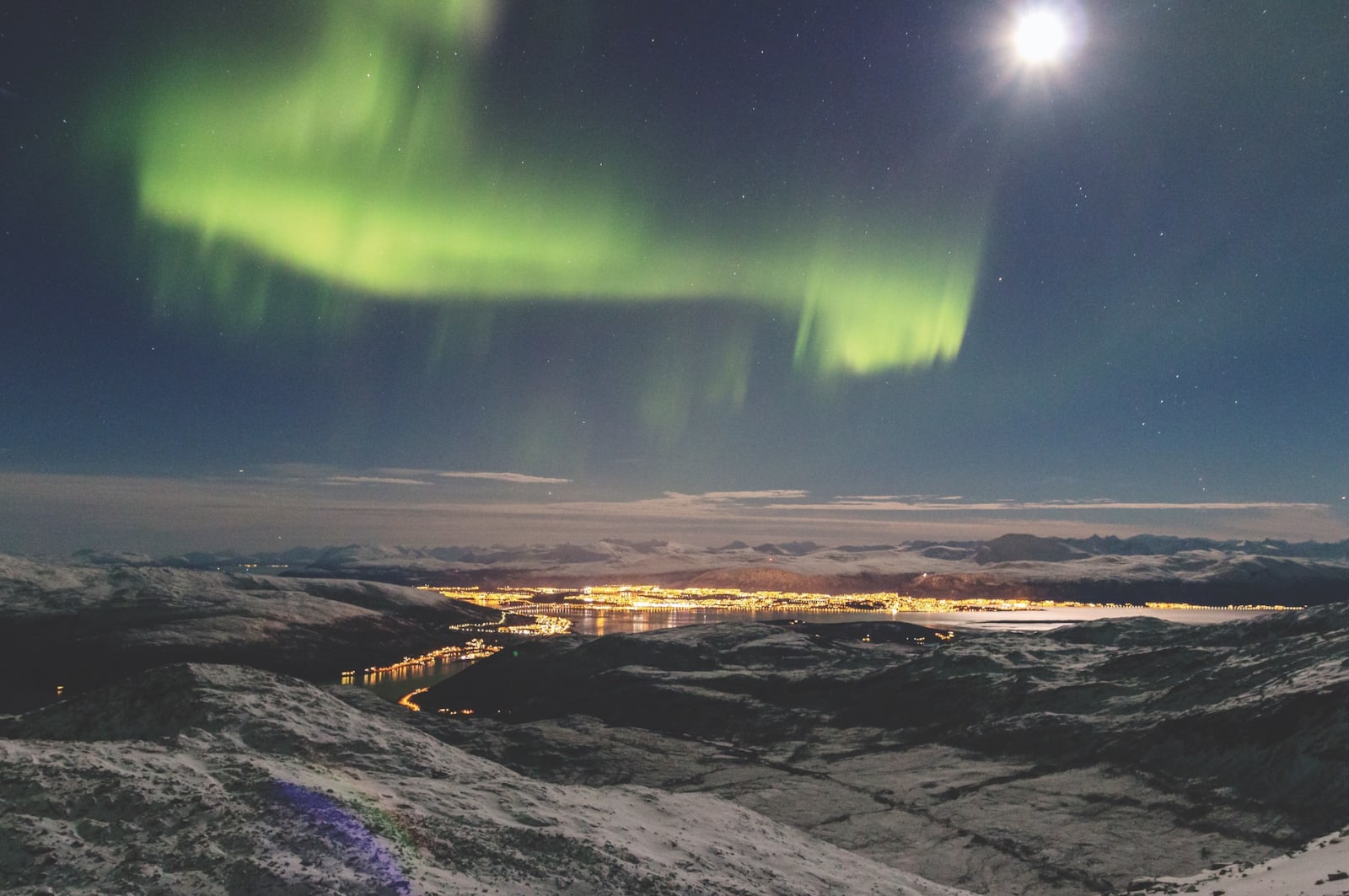 BYNÆR: Ramborenna ligger en kort tur fra Tromsø by. Og jaggu fi kk vi ikke nordlys også.