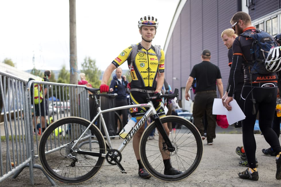 LOVLIG: Fredrik Haraldset kan neste år sykle Nordsjørittet på denne sykkelen, uten å sage av bukken. Foto: Kristoffer Kippernes.
