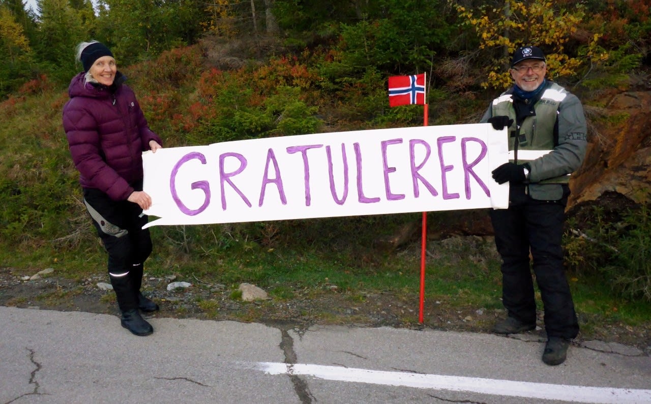Orsets rekord i Hope Challenge 2018 ble raskt slått – dermed måtte han igjen ut på sykkelen og ta den tilbake. Og det på bursdagen sin, heiet frem av mor og far. Foto: Privat