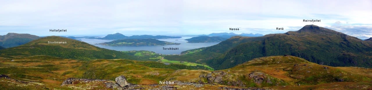 Løypeoversikt for Torvikbukt 6 topper.