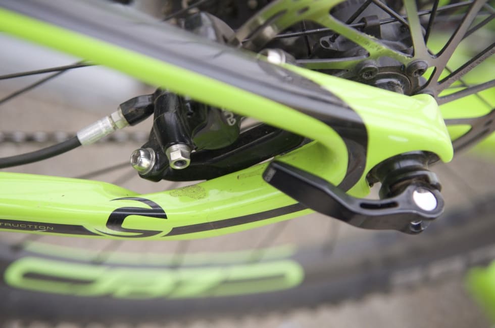 FLATT FESTE: Flat mount er allerede standard på racere med skivebremser, Cannondale-oppfinnelsen har blitt adoptert av Shimano og vil sikkert komme på flere terrengsykler i fremtiden.