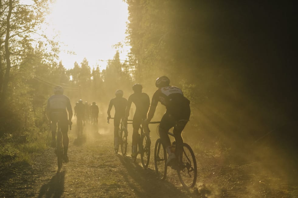 KNUSKTØRT: Nordmarka har aldri vært tørrere, eller finere i solnedgang, for den saks skyld.