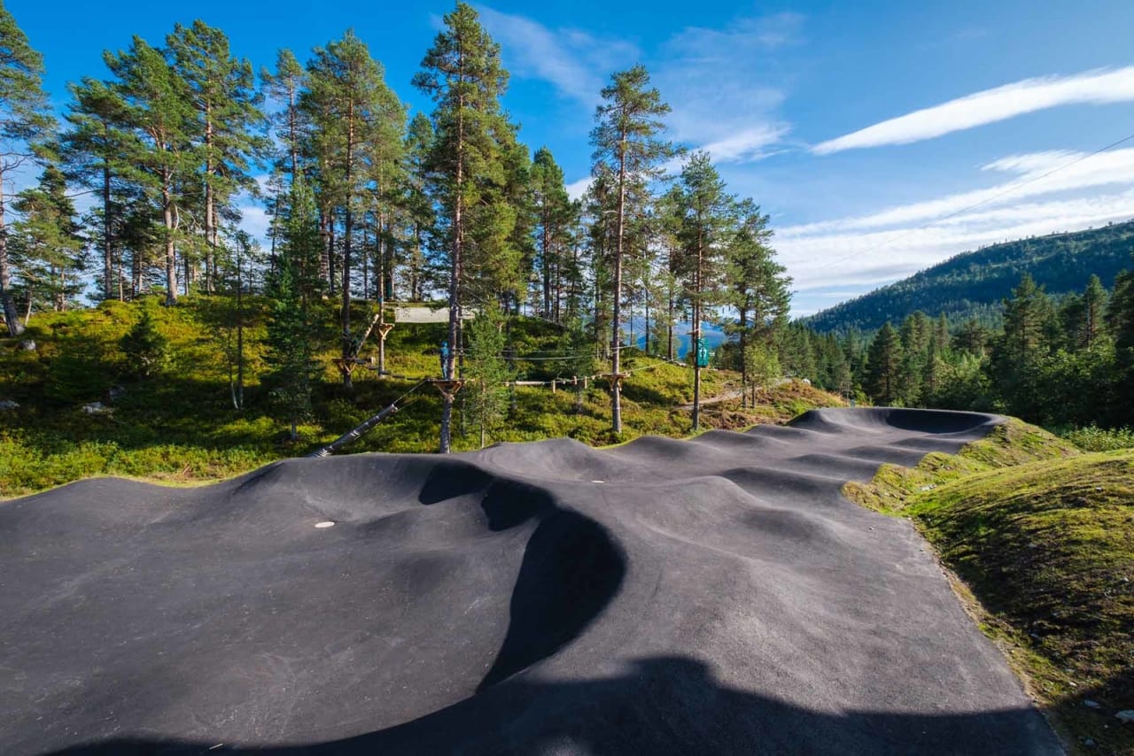 FLERE MULIGHETER: Pumptracken i Stryn gir flere muligheter for syklistene. Foto: Ole Eltvik