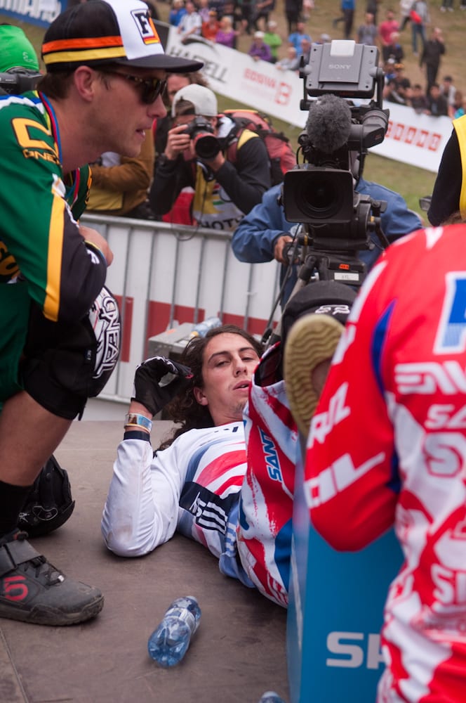 – I DIDN'T WANNA BRAKE FOR THAT JUMP! Foto: Øyvind Aas