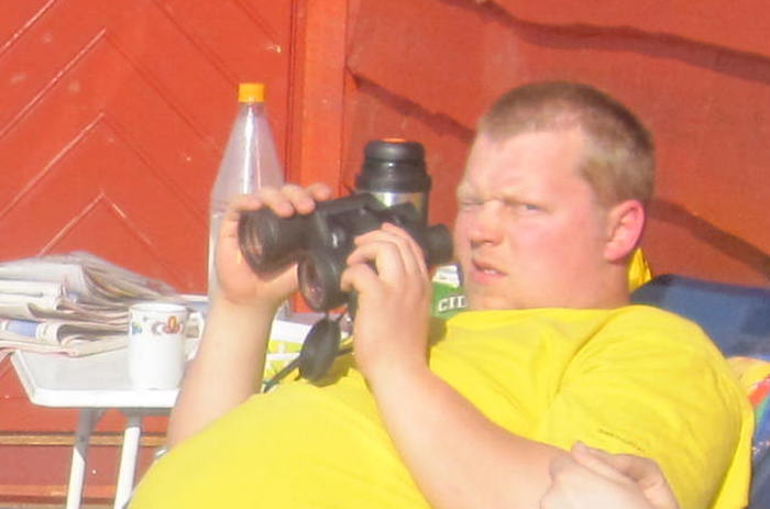 SLAPP: Martin Iversby la på seg 40 kilo da han parkerte sykkelen til fordel for fest. Foto: Privat Martin Iversby - Påsken 2011 Privat 700x