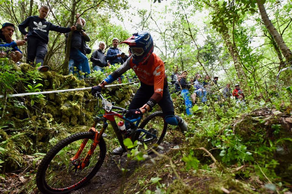 Zakarias Blom Johansen på første dag av Enduro World Series i Olargues/Montagne du Caroux. Foto: Cube Action Team Zakarias Blom Johansen - EWS 3 Olargues - Foto Cube Action Team