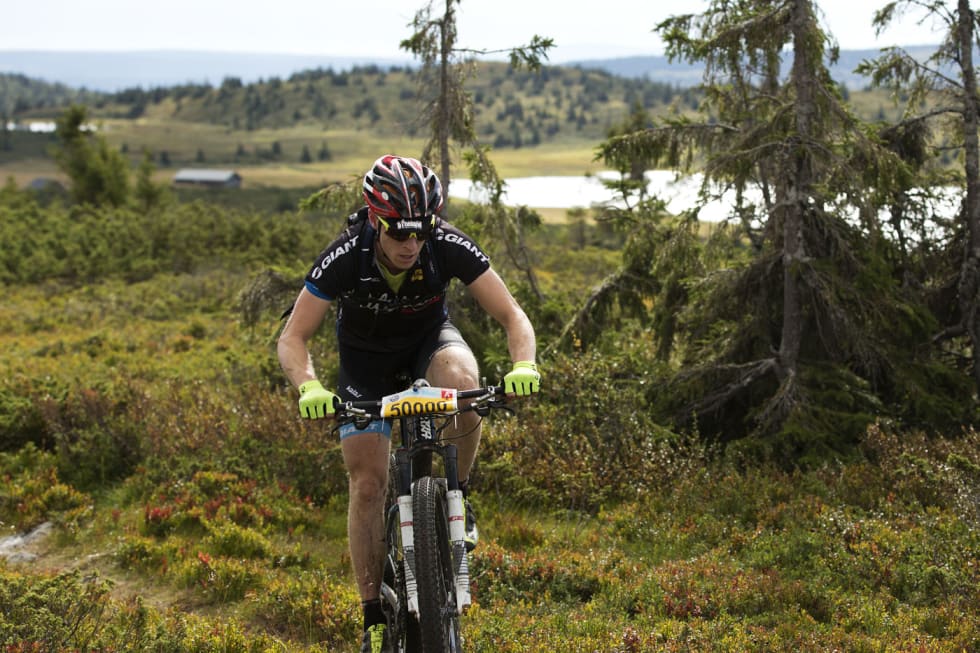 KREFTER IGJEN: På vei opp Svartåsen lå Jon Kristian Svaland som nummer tre (foto: Kristoffer Kippernes) _IPP5718