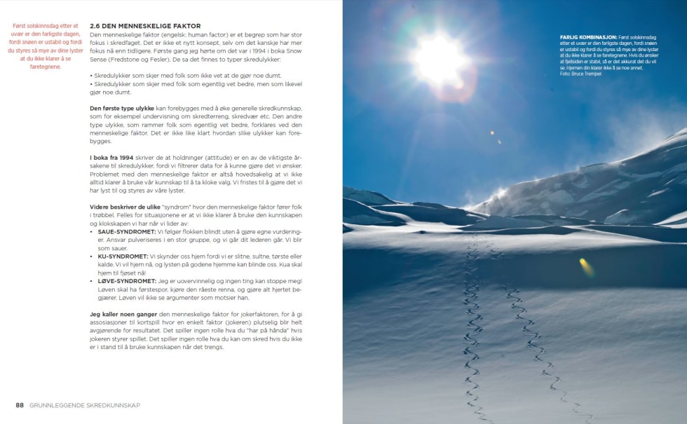 Oppslag Den lille snøskredboka