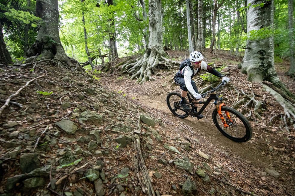 IMPONERENDE: Vi lot oss imponere av nye Shimano XTR. Foto: Kristoffer H. Kippernes _K_17222