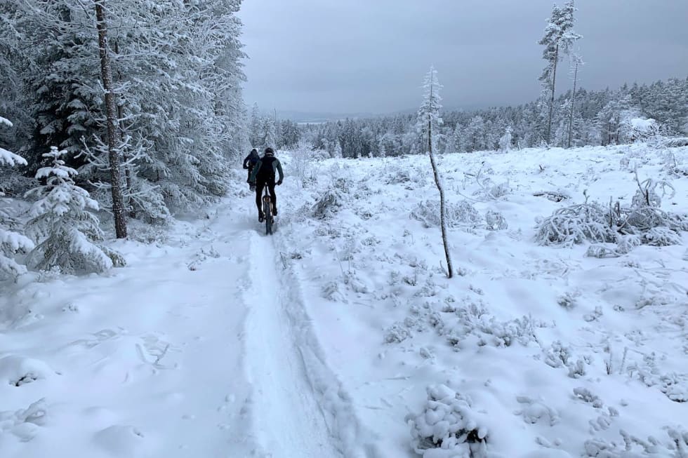 For Ole Christian Fagerli gir fatbiketurene både naturopplevelser og treningsmotivasjon . Foto: Ole Christian Fagerli
