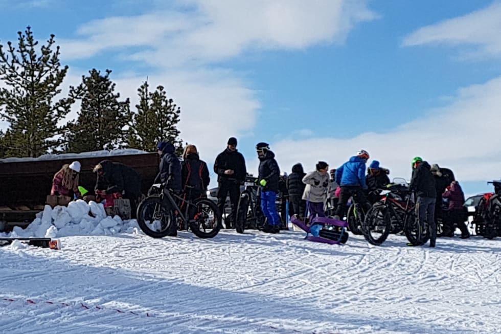 Gagga Fatbike er et rundbaneinspirert tjukksykkelritt med start og mål i hytteområdet. Foto: Arrangøren gagga 2017 - Foto Arrangøren 1400x933