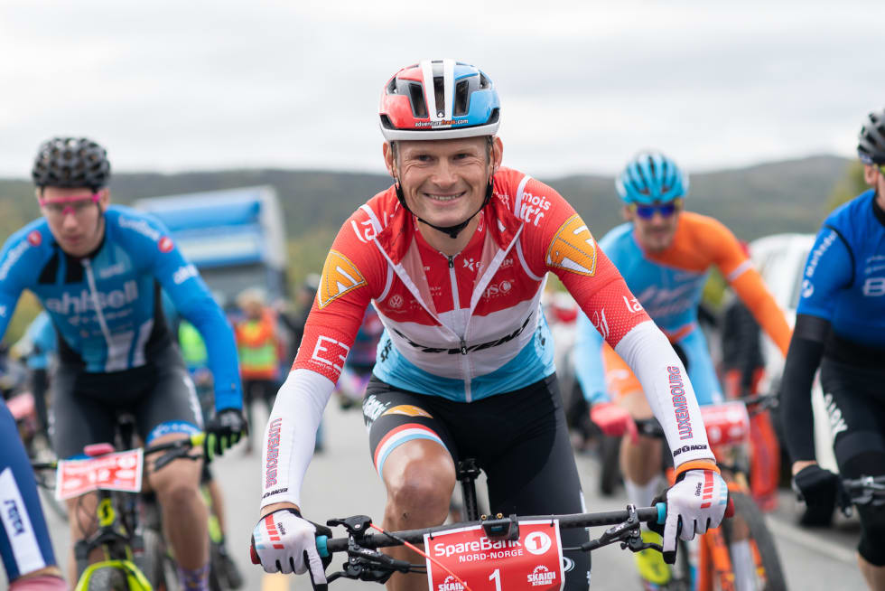 Søren Nissen smilte allerede da starten gikk. Cecilia Emilie Johansen, Frikant/Skaidi Xtreme