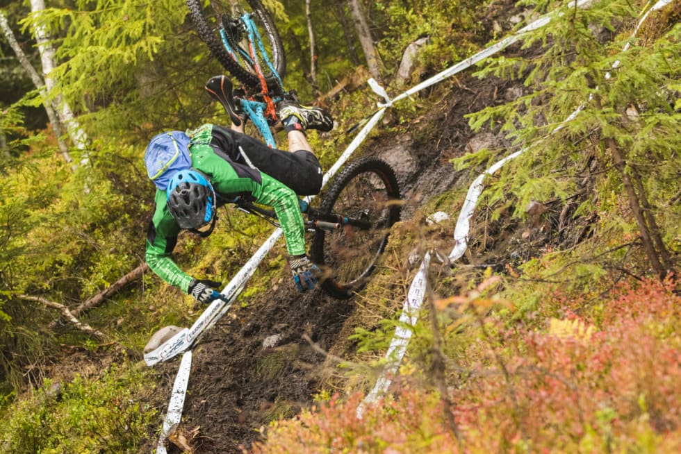 Noe knot og tekniske partier må forventes også på årets utgave av Hakadal Enduro. Foto: Per-Eivind Syvertsen Kim Andersen Hakadal Enduro 2018 - Foto Per-Eivind Syvertsen