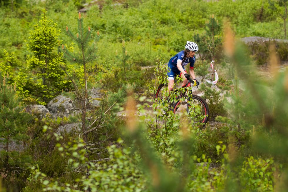 Sunniva Dring koste seg underveis i rittet. Foto: Snorre Veggan Sunniva Dring TSR 2016 - Snorre Veggan