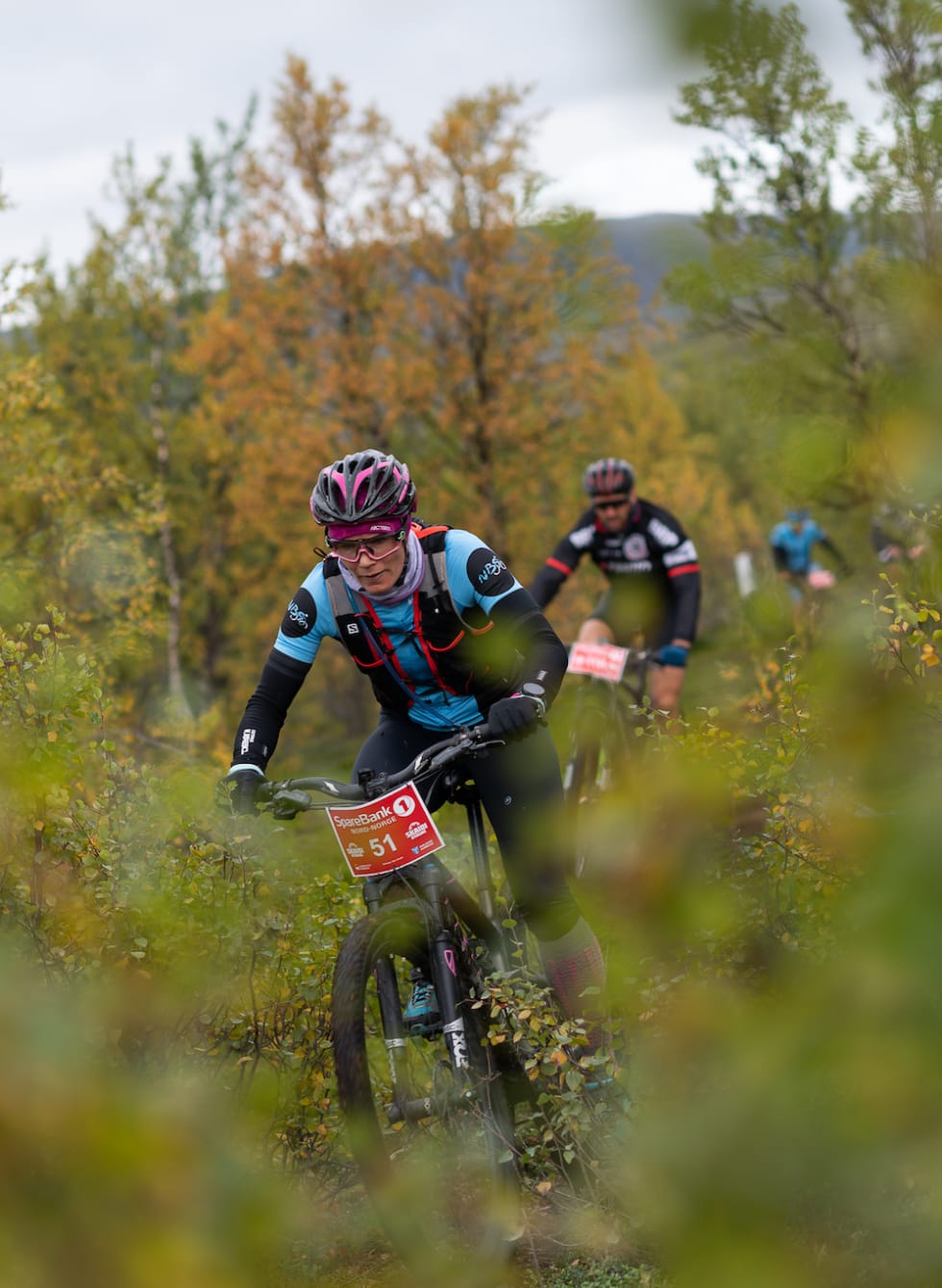 Siril Pettersen Hammari på vei mot dagens tredje beste dametid i Skaidi Xtreme. Foto: Cecilia Emilie Johansen, Frikant/Skaidi Xtreme
