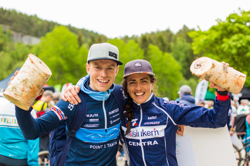 Ole Hem vant herreklassen i Terrengsykkelrittet 2016, mens Sunniva Dring var overlegen blant damene. Foto: Snorre Veggan Ole Hem - Sunniva Dring - TSR 2016 - Snorre Veggan