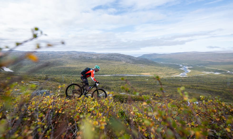 Panoramautsikt var det flere steder i løypa. Foto: Cecilia Emilie Johansen, Frikant/Skaidi Xtreme