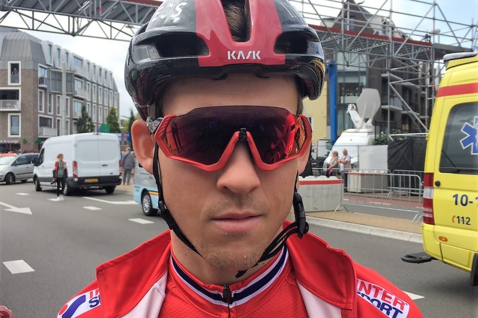 36.PLASS: Kristoffer Halvorsen ble nummer 36 på EM-fellesstarten i Alkmaar i Nederland. Foto: NCF