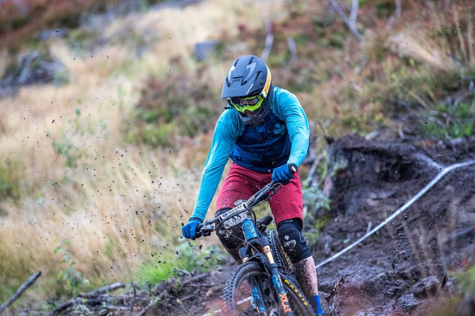 Ola Jåvold Landmark vant sitt fjerde ritt i Østafjellsserien med dagens seier i Hakadal Enduro. Foto: Pål Westgaard