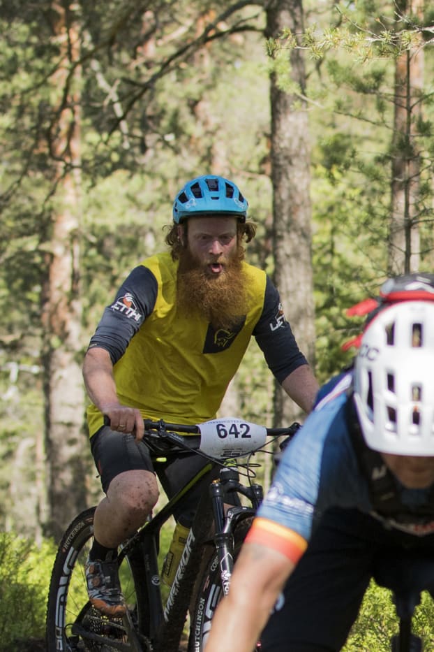 Aslak Mørstad med tunga rett i munn. Foto: Per-Eivind Syvertsen Aslak_Mørstad_M40-44