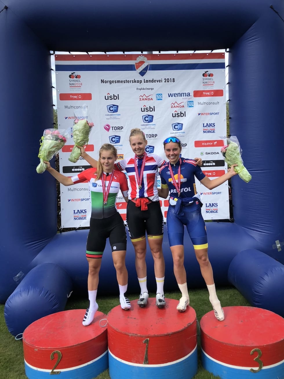 JUNIORTALENT: Førsteårsjunior Silje Mathisen tok sin andre individuelle NM-seier under årets mesterskap. Martine Gjøs ble nummer to og Amalie Lutro nummer tre. Foto: Bjørn A. Olsen K jr ITT NM 2018 - Bjørn Asvard Olsen 1000x