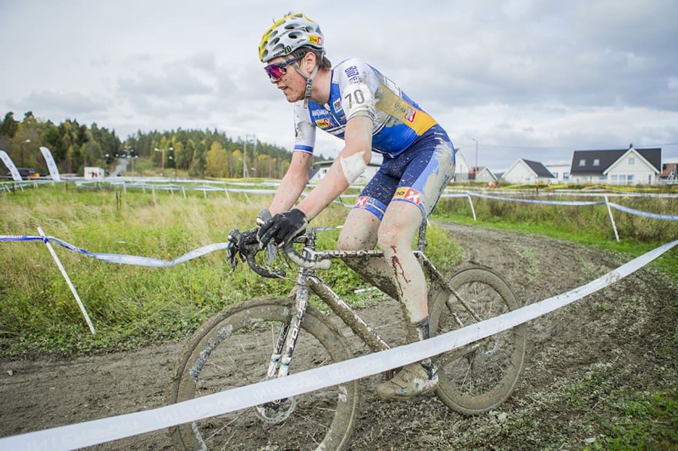 DOBBELT OPP: Søren Wærenskjold vant første Norgescup for junior, og fortsatte med senior-rittet umiddelbart etterpå. Foto: Pål Wetsgaard Søren Wærenskjold - NC 1 2017 - Pål Westgaard 1400x933