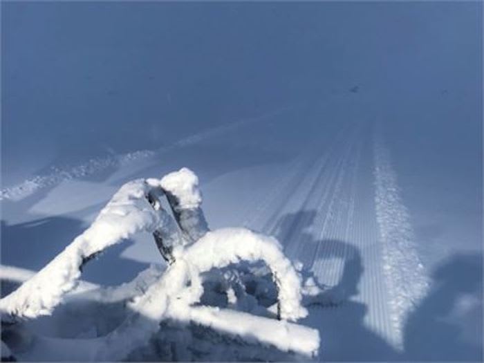 Slik var det på Valdresflya på tirsdag. Foto: Beitostølen