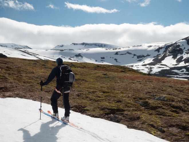 Anders Stormo på vei opp. Foto: Timme Ellingjord