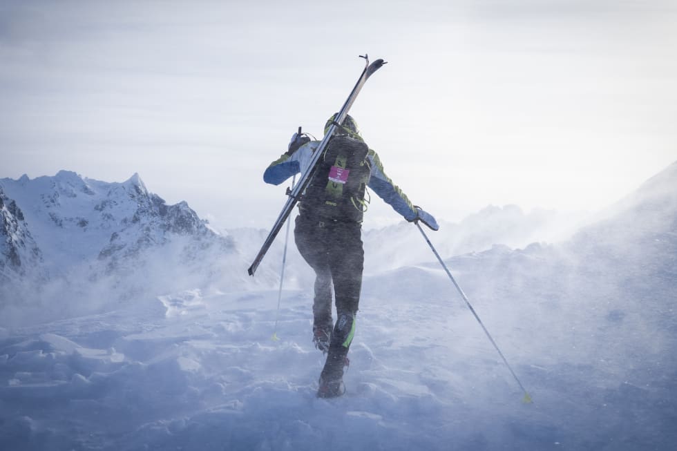 Luca Frutaz fra Italia ble nummer to i årets utgave a vLofoten Skimp. Foto: Kristin Folsland Olsen