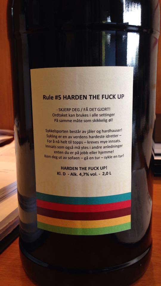 VELOMINATIs regler holdes vel i hevd på Berentsens Brygghus. Foto: Privat Harden the fuck up