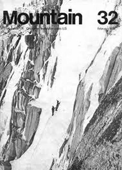 INSPIRASJON STARTA HER: Forside nav Mountain Magazine 32. Yvon Chouinard og Doug Robinson klatrer is. 1_MountainMagazine32