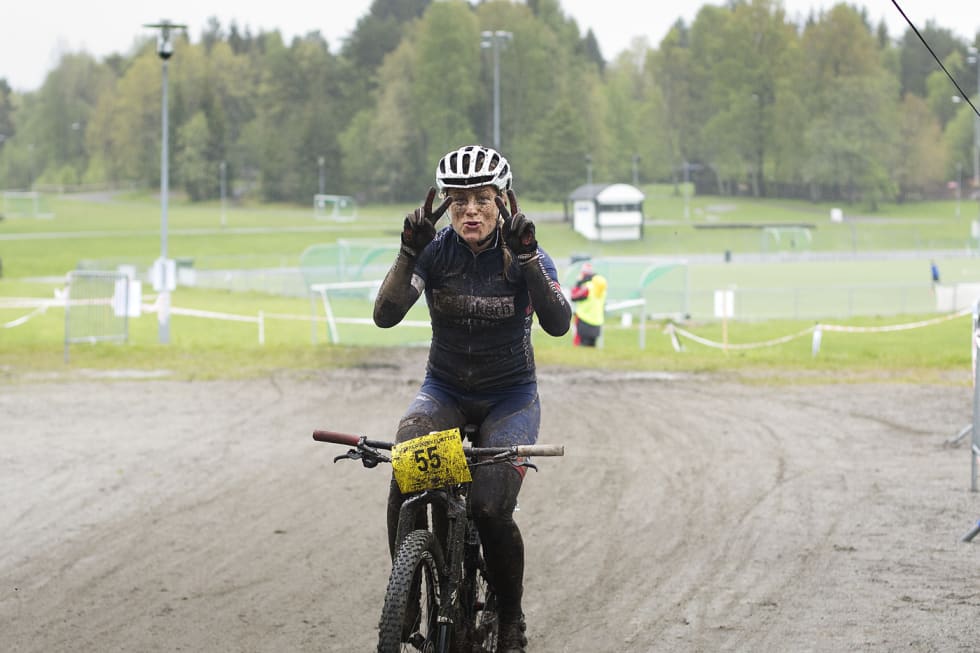 Kristin Aamodt sikret seg den siste pallplassen i Terrengsykkelrittet 2015. I år vil hun gjerne tilbake på pallen. Foto: Kristoffer Kippernes Kristin Aamodt Terrengsykkelrittet 2015- Kippernes