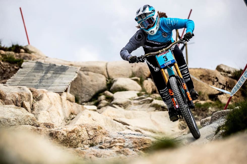 Mille Johnset under helgas verdenscuprunde i Fort William, Skottland. Foto: The Hills Are Alive Mille Johnset - WC Fort William 2018 - The Hills are Alive 1400x933