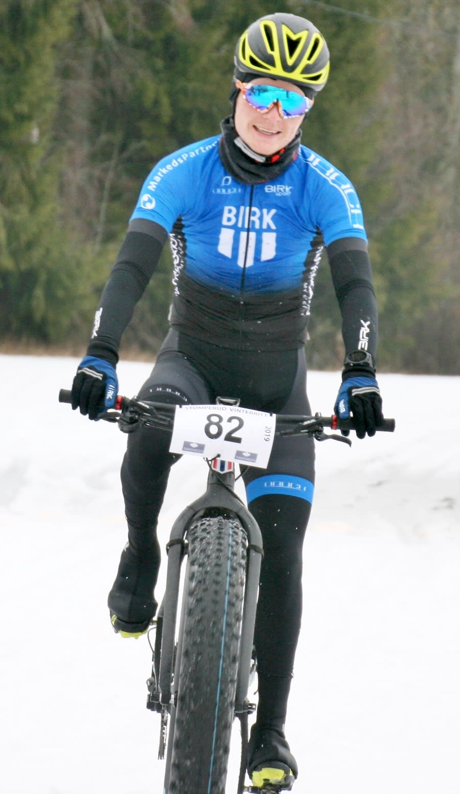 Audun Øverbye Hanssen var overlegen på Stomperud vinterritt. Foto: Per Hannaseth