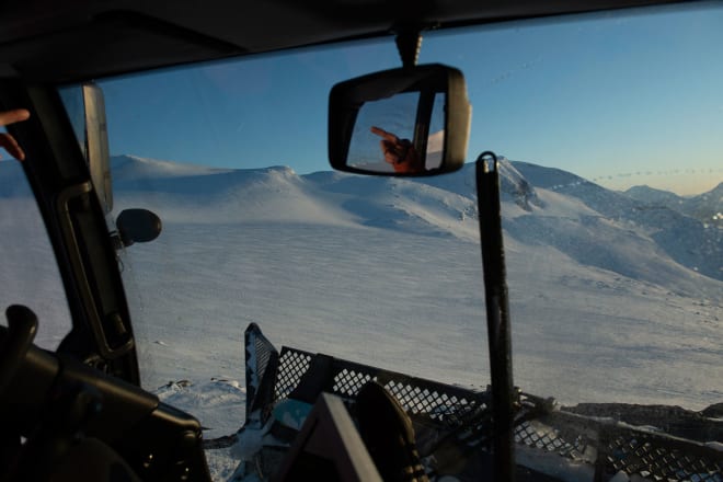 FØRST UT: Fredag og lørdag arrangeres catskiing opp mot Kvitlenova. Arkivfoto: Anki Grøthe