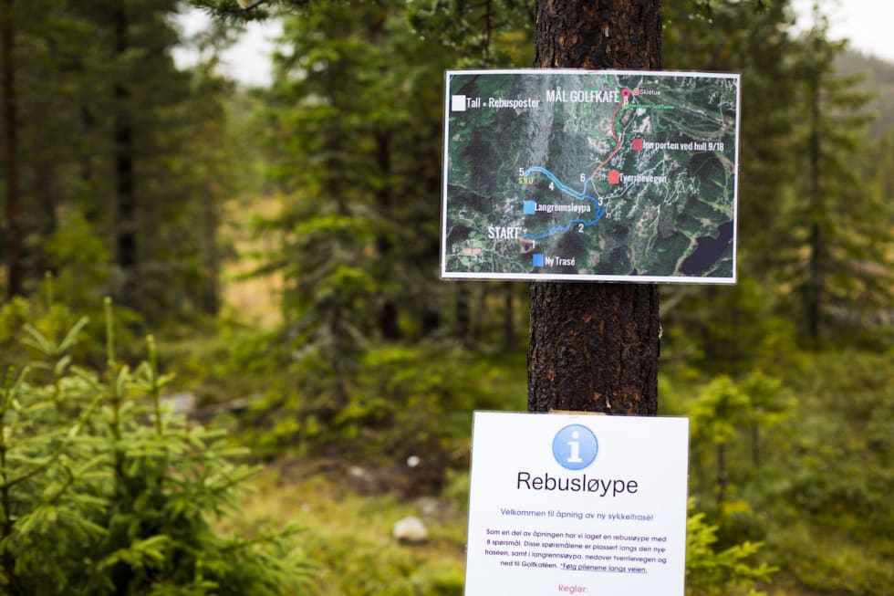 Rebusløpet var lagt opp slik at deltakerne skulle få sett mest mulig av stien. Foto: Snorre Veggan rebus åpning - Snorre Veggan