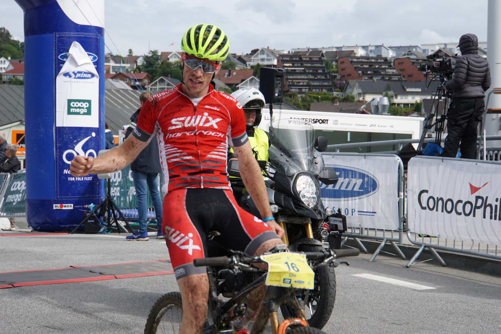 Ole Hem vant det 118km lange Nordsjørittet MTB Marathon. Foto: Stine Haraldseth Ole Hem Nordsjørittet 2017 Stine Haraldseth 1400x933