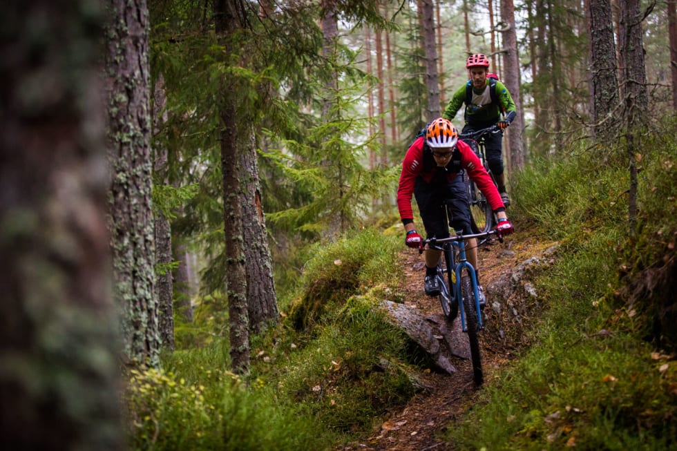 CRUX: Noen steder er det noen mindre crux. (foto: Snorre Veggan) pioneren-3223a