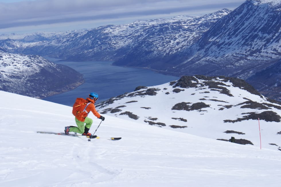Upåklagelige forhold under Langfjordrennet i år. Foto: Morten Fuggeli